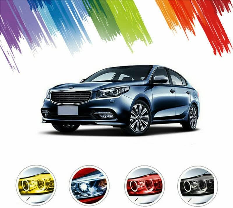 MARLBSTON 12” X 48” Dark Blue Tint Vinyl Wrap Film Roll for Car Headlight, Taillight, Fog Lights with Squeegee + Cutter（Dark Blue） - Image 5